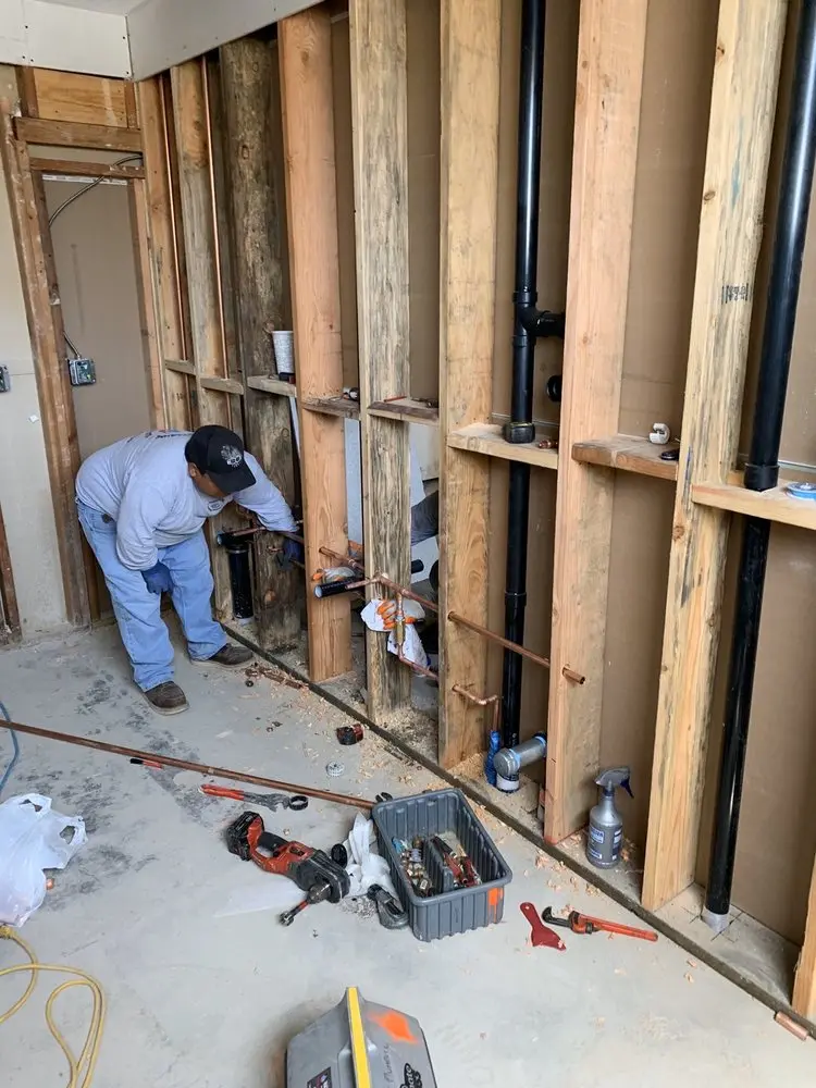 Commercial rough-in plumbing for Water Heater Replacement in Bradley Hills Grove